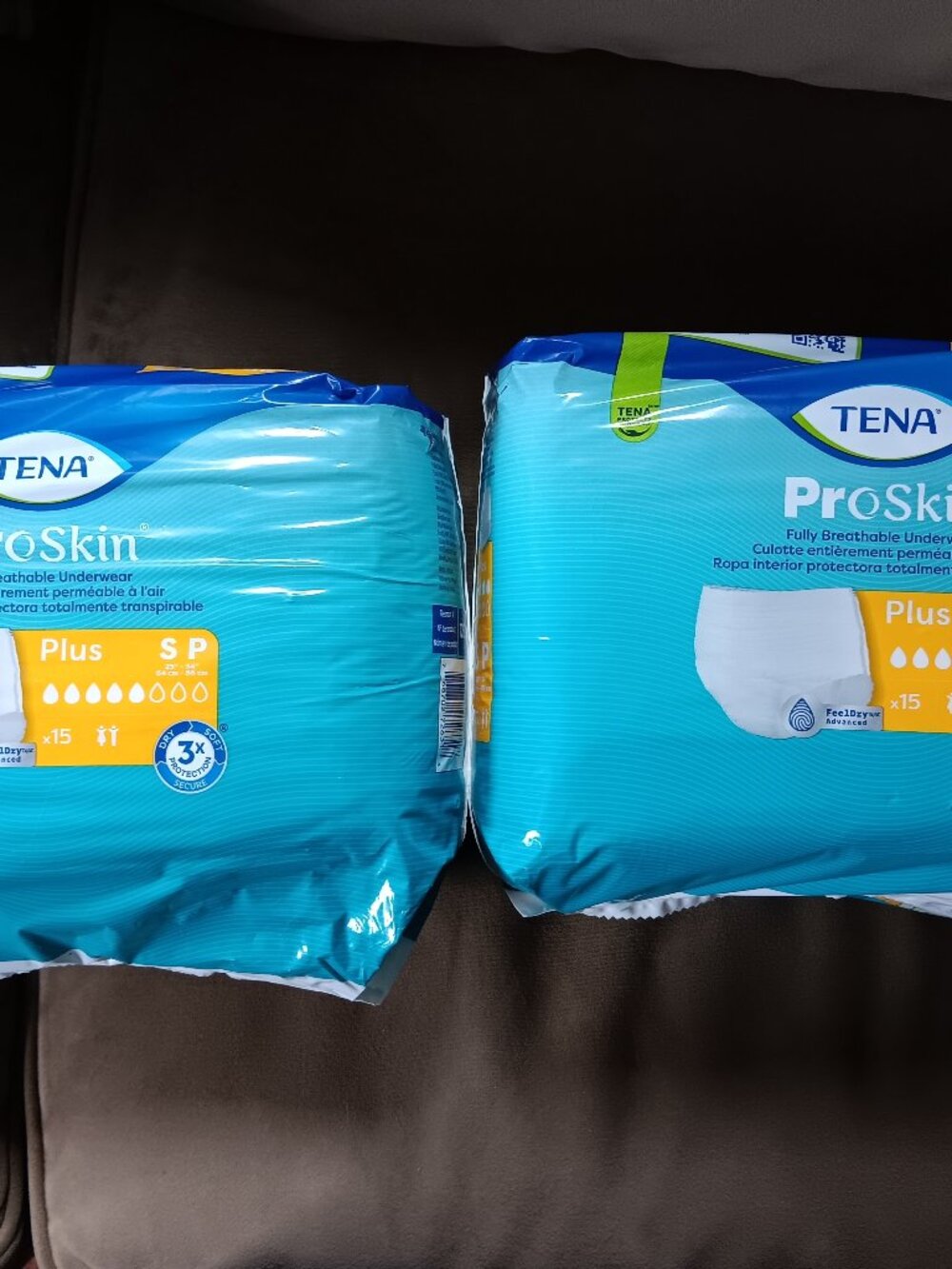 2 new packs of Tena breathable underwear sp 25"-34"